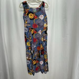 Reyn spooner vintage Hawaiian dress medium sleeveless whimsy retro print
